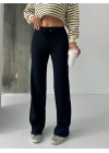 Fit comfort siyah salaş pantolon A6011