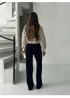 Fit comfort siyah salaş pantolon A6011