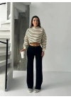 Fit comfort siyah salaş pantolon A6011