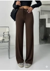 Fitilli şardonlu pantolon kahve a4058