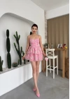 Flora İp Askılı Elbise