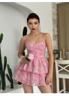 Flora İp Askılı Elbise