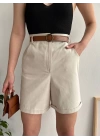 Gabardin kumaş şort