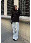 Gümüş Taşlı Sweatshirt 8052