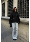 Gümüş Taşlı Sweatshirt 8052