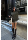 Gümüş Taşlı Sweatshirt 8052