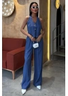 Halter Yaka Yelekli Modal Takım 10144