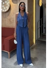 Halter Yaka Yelekli Modal Takım 10144