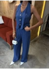 Halter Yaka Yelekli Modal Takım 10144