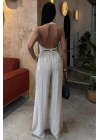 Halter Yaka Yelekli Modal Takım 10144