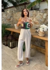 Jasmin Süzüneli Keten Tulum 1280-08