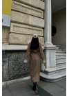 KABAN YAKA VE MANŞET BEJ RENGİ - Vizon
