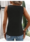 Kadın Askılı Yaka şerit Halka Detaylı Viskon Bluz