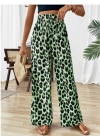 Kadın Beli Lastikli Leopar Desen Süprem Pantolon