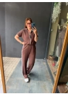 Kadın Fermuarlı Taş Ve şerit Detaylı Ikili Takım