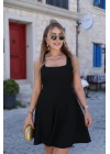 Kadın Kare Yaka Mini Elbise