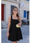 Kadın Kare Yaka Mini Elbise