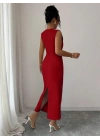 Kadın Kısa Kollu Hakim Yakalı çiçek Aksesuar Detaylı Kısa Ithal Krep Elbise