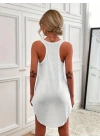 Kadın Kolsuz Halter Yaka Viskon Mini Elbise