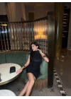 Kadın Pul Payet Kumaş Halter Yaka Mini Elbise