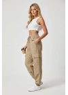 Kadın Puntolu Kargo Pantolon