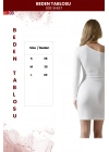 Kadın Tek Omuz Asimetrik Kesim Bodycon Elbise
