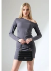 Kadın Tek Omuz Asimetrik Kesim Bodycon Elbise