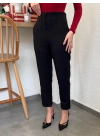 Kadın üste Oturan Paçası Bilek üzerinde Biten Atlas Kumaş Pantolon 36 (S) - 48 (4XL)