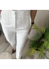 Kadın üste Oturan Paçası Bilek üzerinde Biten Atlas Kumaş Pantolon 36 (S) - 50 (5XL)