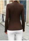 Kadın Uzun Kollu Balıkçı Yaka Kaşkorse Bluz