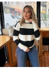 Kadın Uzun Kollu Balıkçı Yaka Triko Bluz