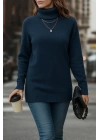 Kadın Uzun Kollu Balıkçı Yaka Triko Bluz