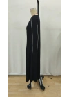 Kadın Uzun Kollu Bisiklet Yaka Midi Modal Elbise