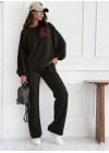 Kadın Uzun Kollu Geniş Kesim Modal Bluz Ve Pantolon Ikili Takım
