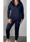 Kadın Uzun Kollu Kapüşonlu Ikili Takım