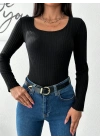 Kadın Uzun Kollu Kaşkorse Bluz