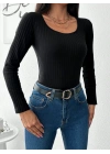 Kadın Uzun Kollu Kaşkorse Bluz