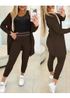 Kadın Uzun Kollu Krep üçlü Takım
