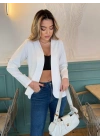 Kadın Uzun Kollu önü Açık Blazer Ceket