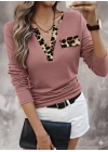Kadın Uzun Kollu V Yakalı Kaşkorse Bluz
