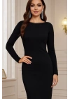 Kadın Uzun Kollu Yuvarlak Yaka Akrilik Elbise