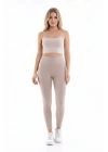 Kadın Yüksek Bel Toparlayıcı Fitilli Tayt