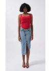 Kare Yaka Kalın Askılı Bodysuit