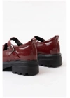 Kadın Tabanlı Yüksek Rugan Modern Loafer Ayakkabı