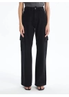 Kargo cep jeans pantolon siyah