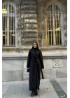KAŞE KABAN MAXİ - Siyah
