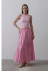KAT KAT KETEN ETEK - Şeker Pembe