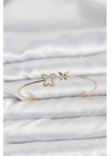 Kelebek Model Gold Renk Bileklik