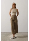 Kemer Pens Detaylı Pantolon - Haki