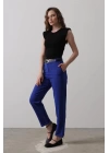 Kemerli Havuç Pantolon - Saks